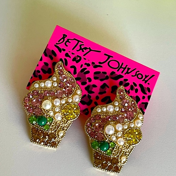 Betsey Johnson Jewelry - Betsey Johnson cupcake earrings